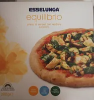 Pizza ai cereali con verdure