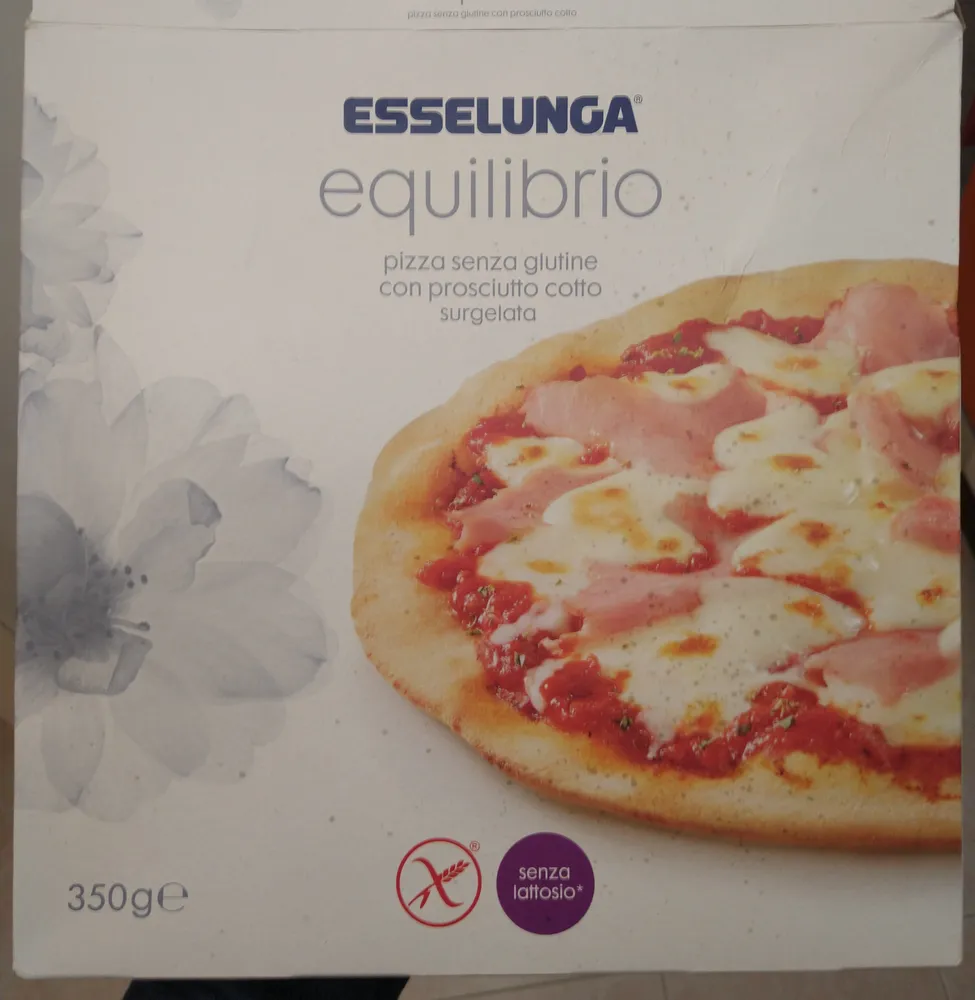Pizza senza glutine con prosciutto cotto