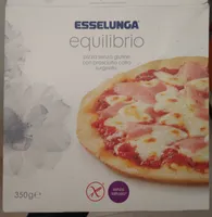 Pizza senza glutine con prosciutto cotto