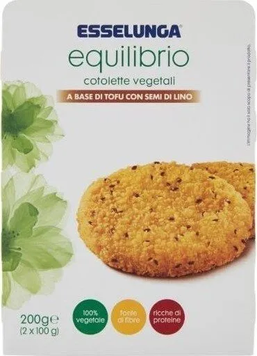 Cotolette vegetali tofu semi di lino