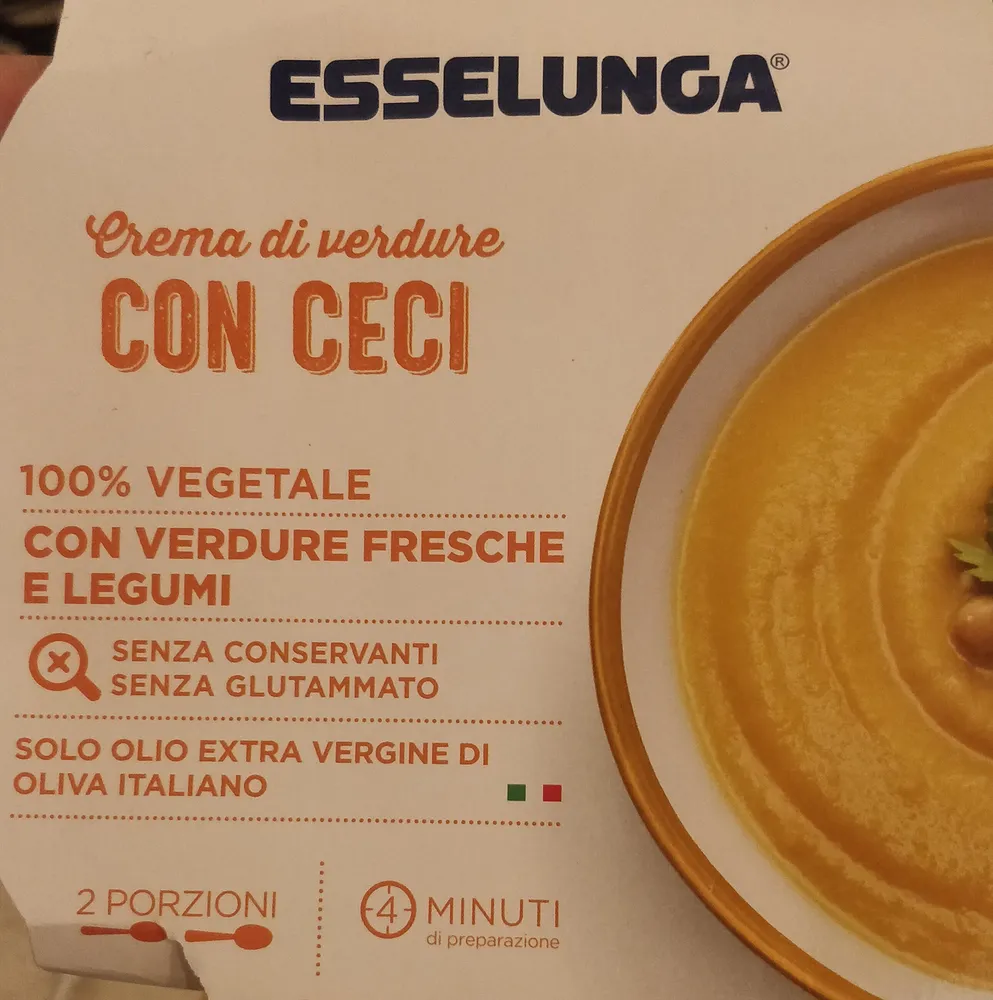 crema di verdure con ceci
