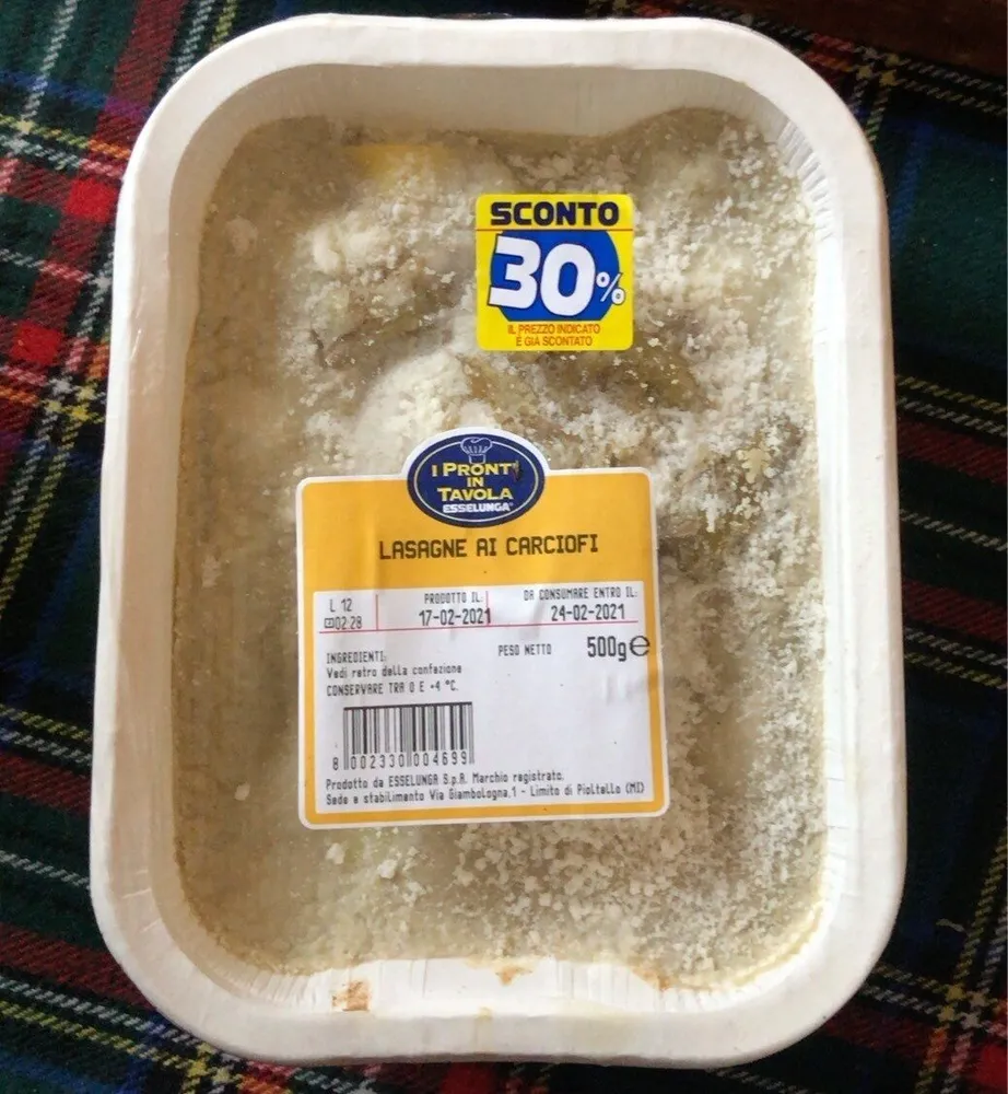 Lasagne ai carciofi