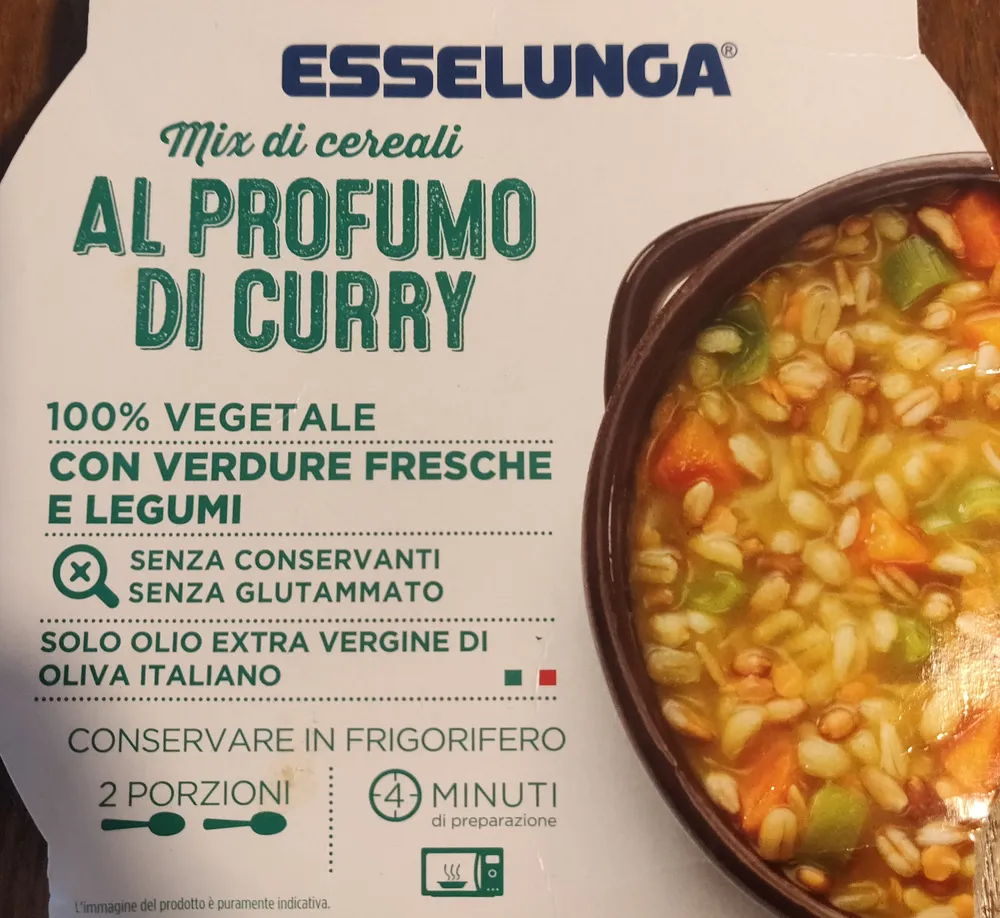 mix di cereali al profumo di Curry
