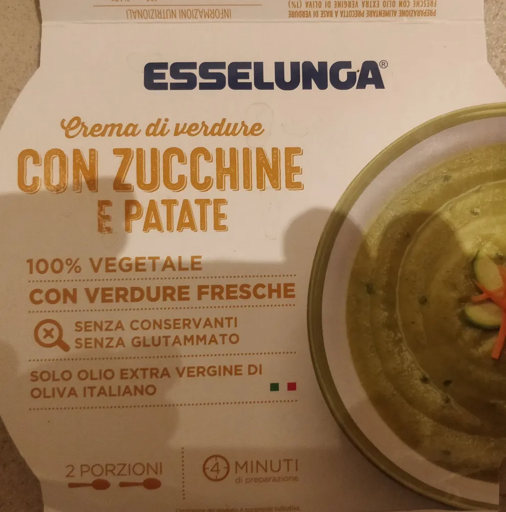 Crema di verdure con zucchine e patate