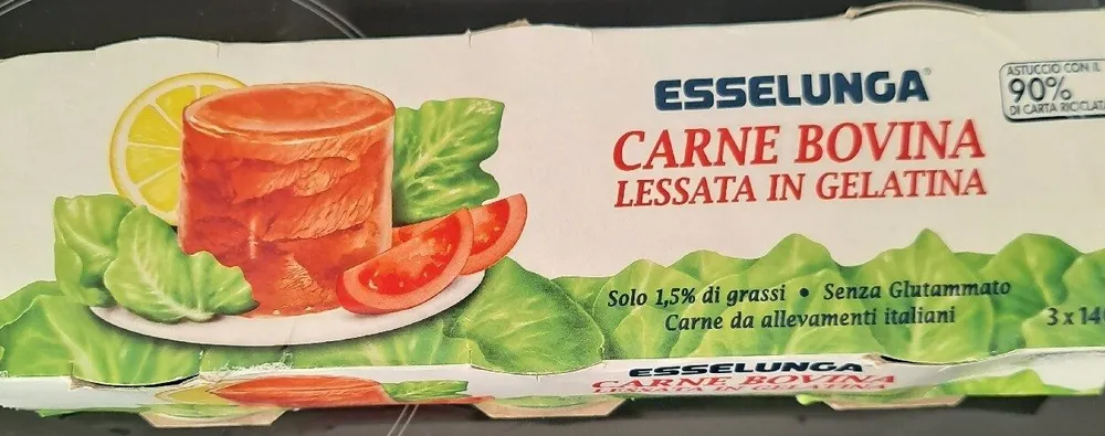 Carne Bovina Lessata In Gelatina