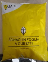 Spinaci in foglia a cubetti surgelati