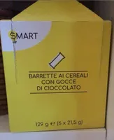 Barrette ai cereali con gocce di cioccolato