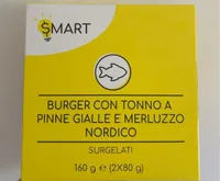Burger con tonno a pinne gialle e merluzzo nordico