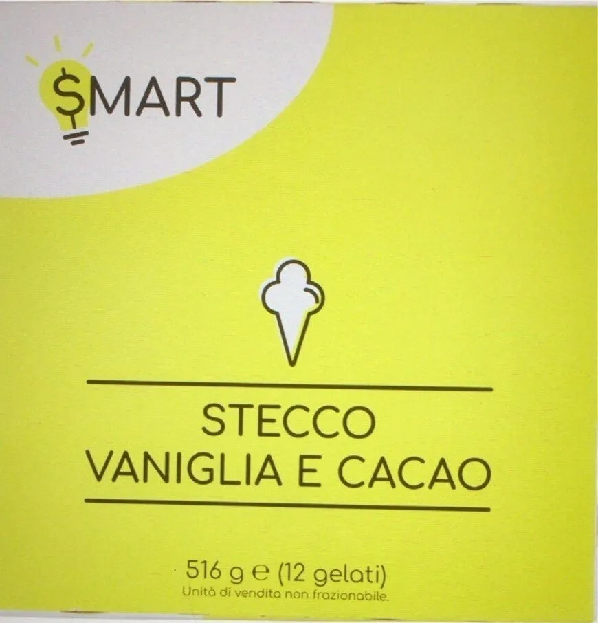 Gelato stecco vaniglia e cacao
