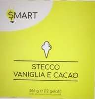 Gelato stecco vaniglia e cacao