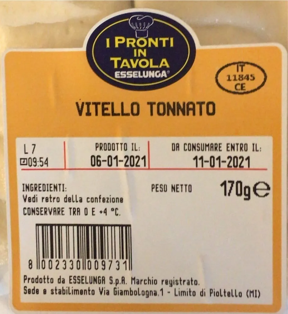Vitello tonnato - I pronti in tavola