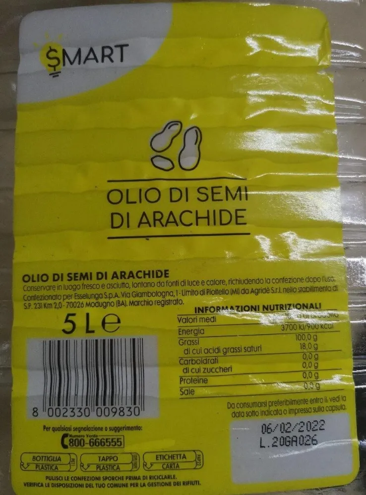 Olio di semi di arachide