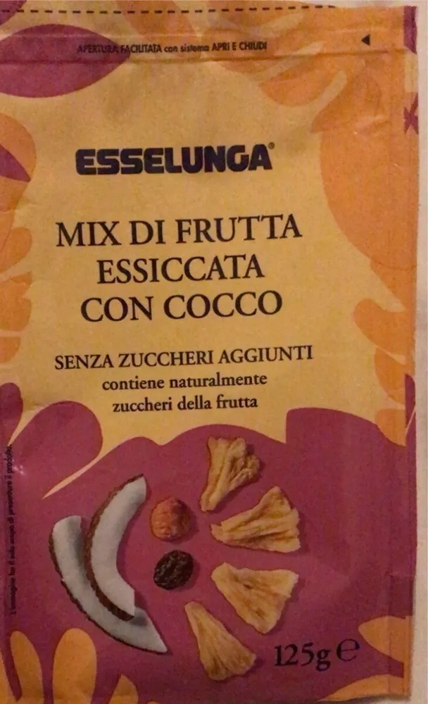 Misto di Frutta Essiccata con Cocco