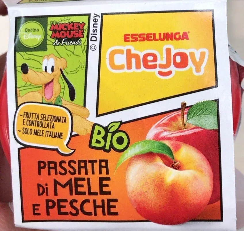 Passata di mele e pesche bio