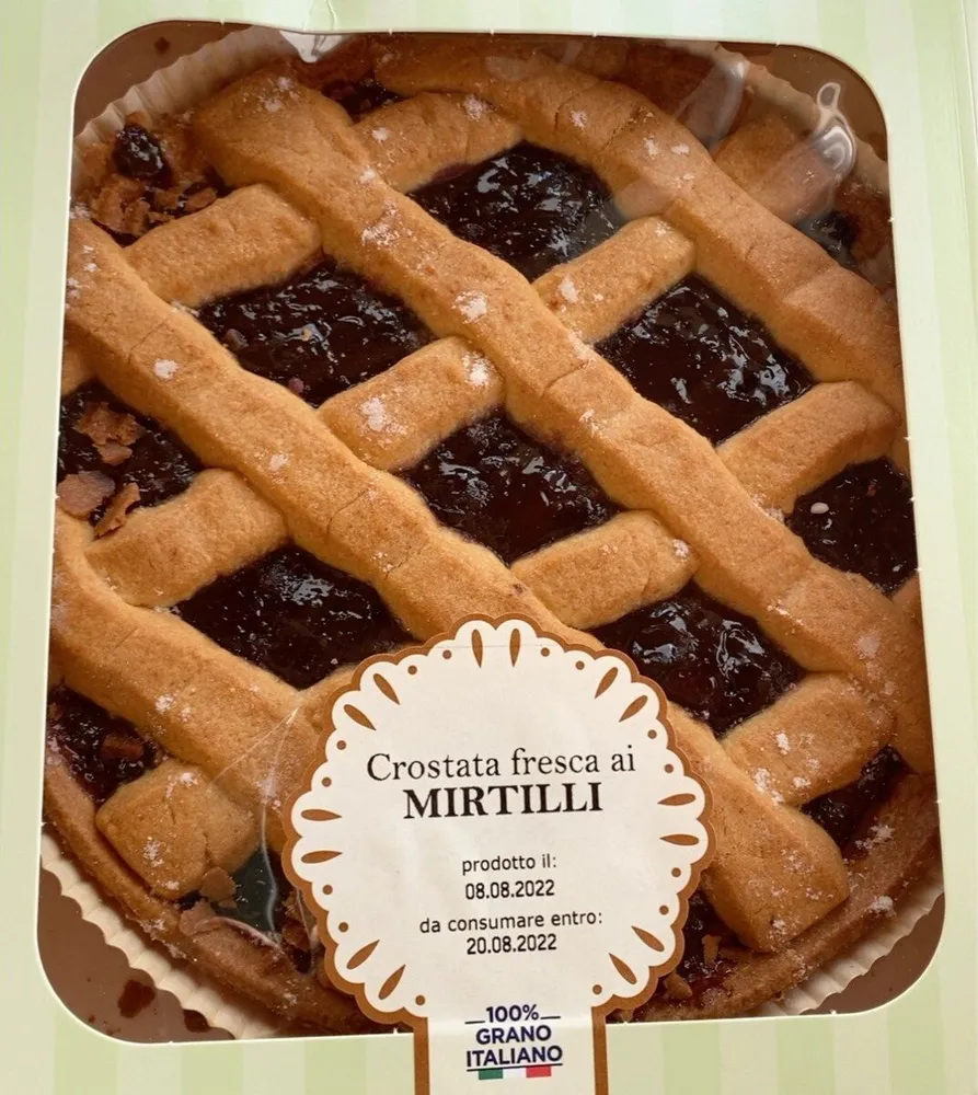 Crostata fresca ai mirtilli