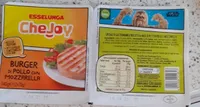 Chejoy Burger di pollo con mozzarella