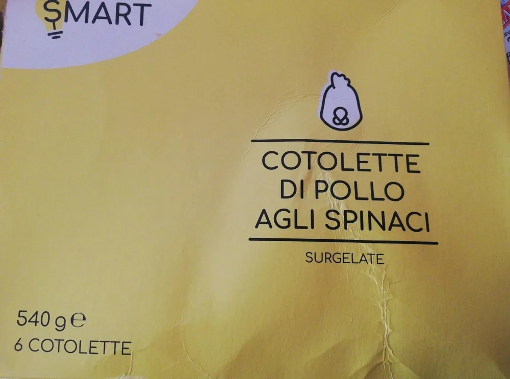 Cotolette di pollo agli spinaci
