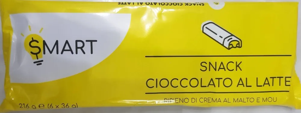 Snack cioccolato al latte