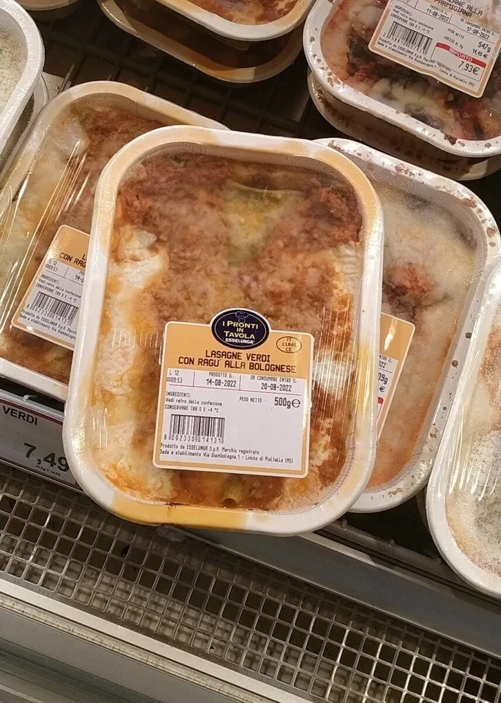 Lasagne con ragù alla bologneseesselunga