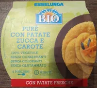 Purè con patate zucca e carote