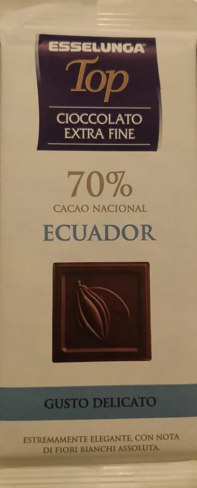 cioccolato 70% Ecuador
