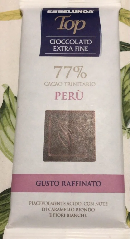 Cioccolato extra fine - cacao Trinitario 77% Perù