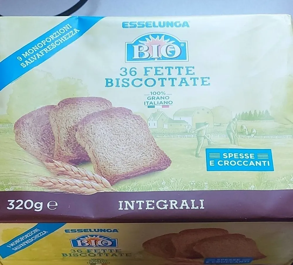 Fette biscottate biologiche integrali