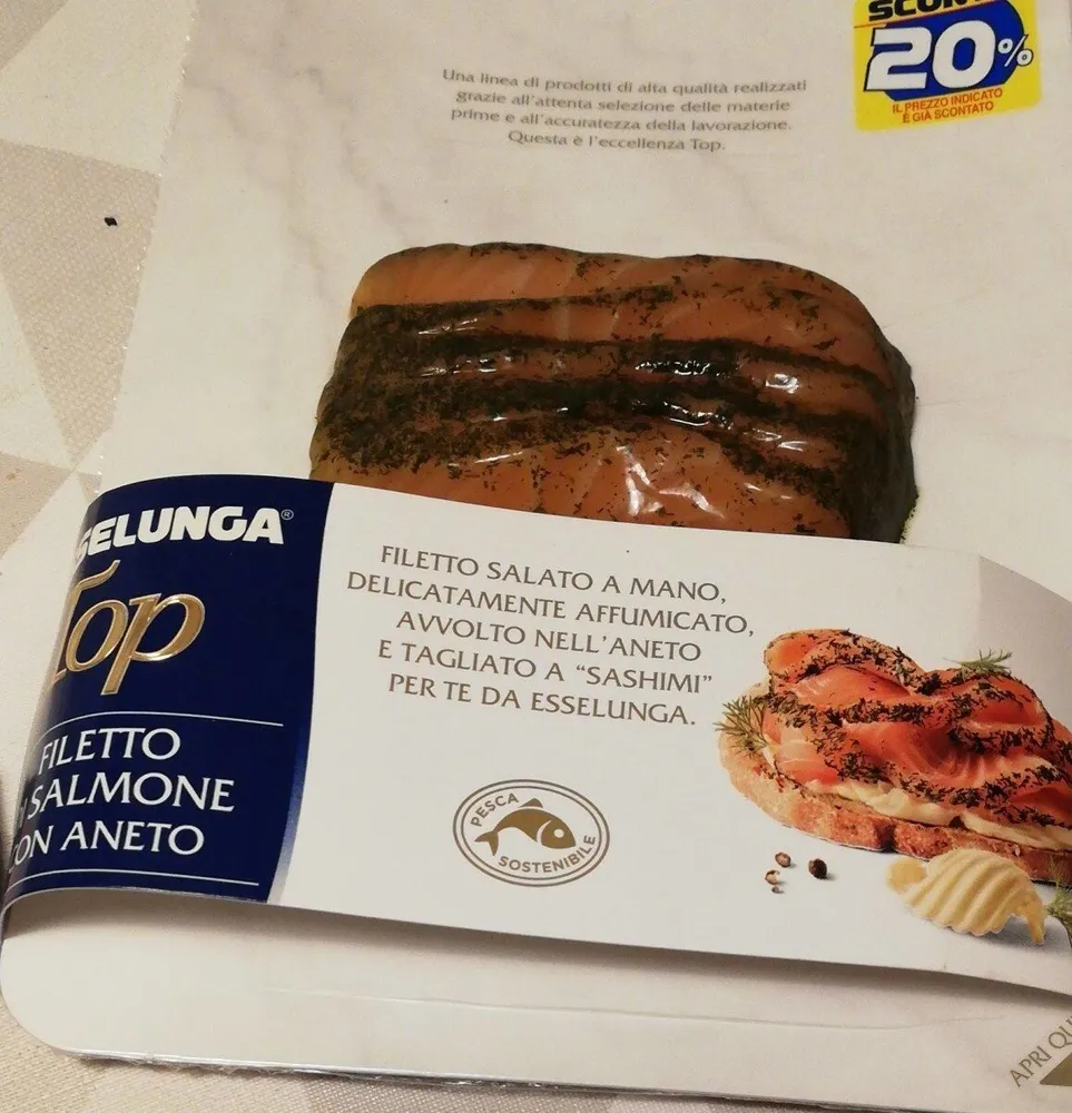 Filetto di salmone con aneto