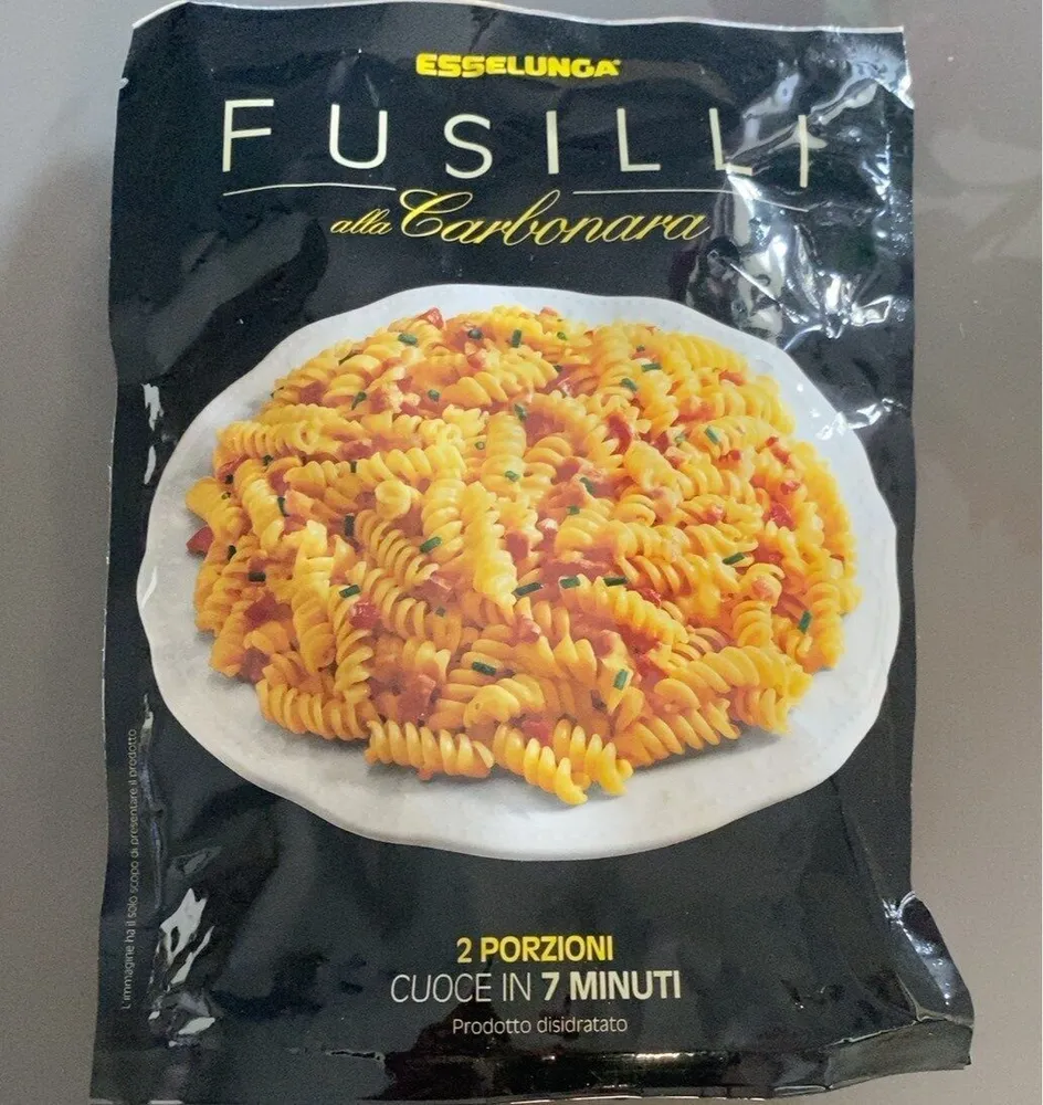 Fusilli alla carbonara