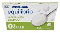 Esselunga Equilibrio Yogurt magro bianco 0% grassi 2 x 125 g