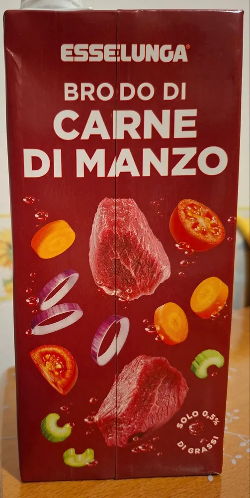 Brodo di carne di manzo