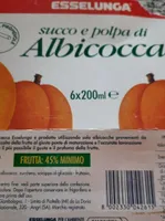 Succo e polpa di albicocca