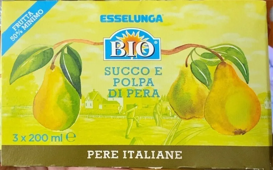 Succo e polpa di pera