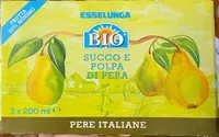 Succo e polpa di pera