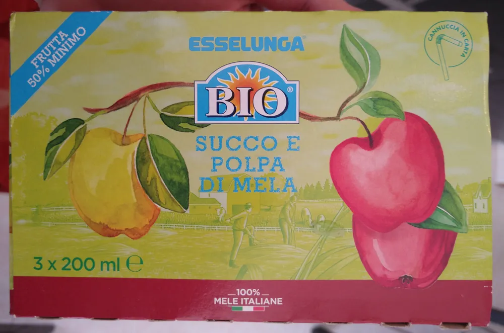 Succo e polpa di mela
