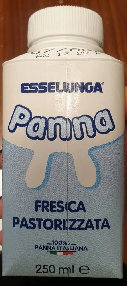 Panna fresca pastorizzata