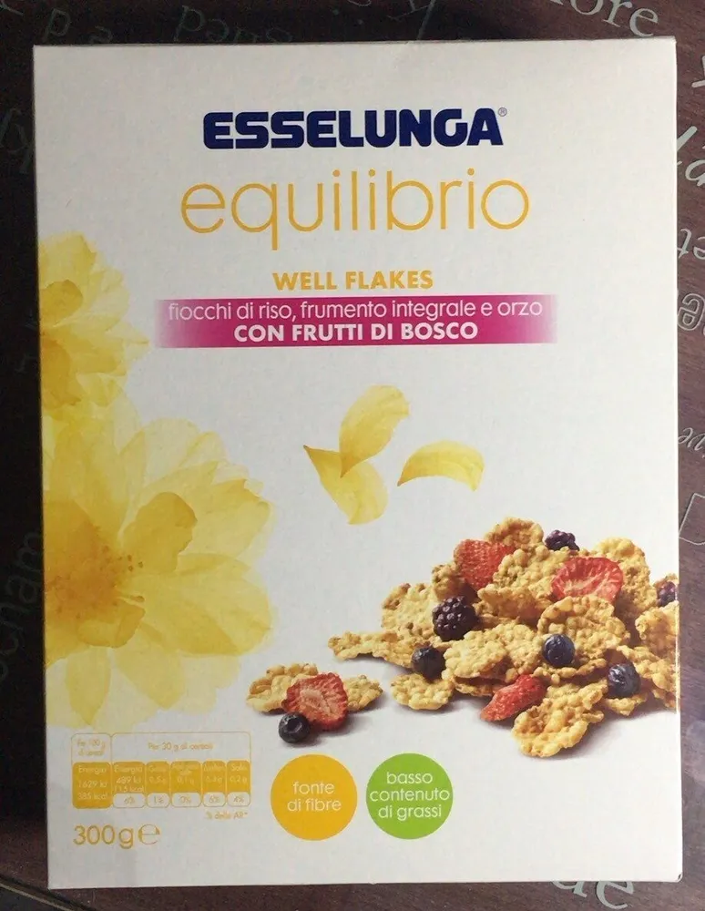 Equilibrio. Well flakes con frutti di bosco