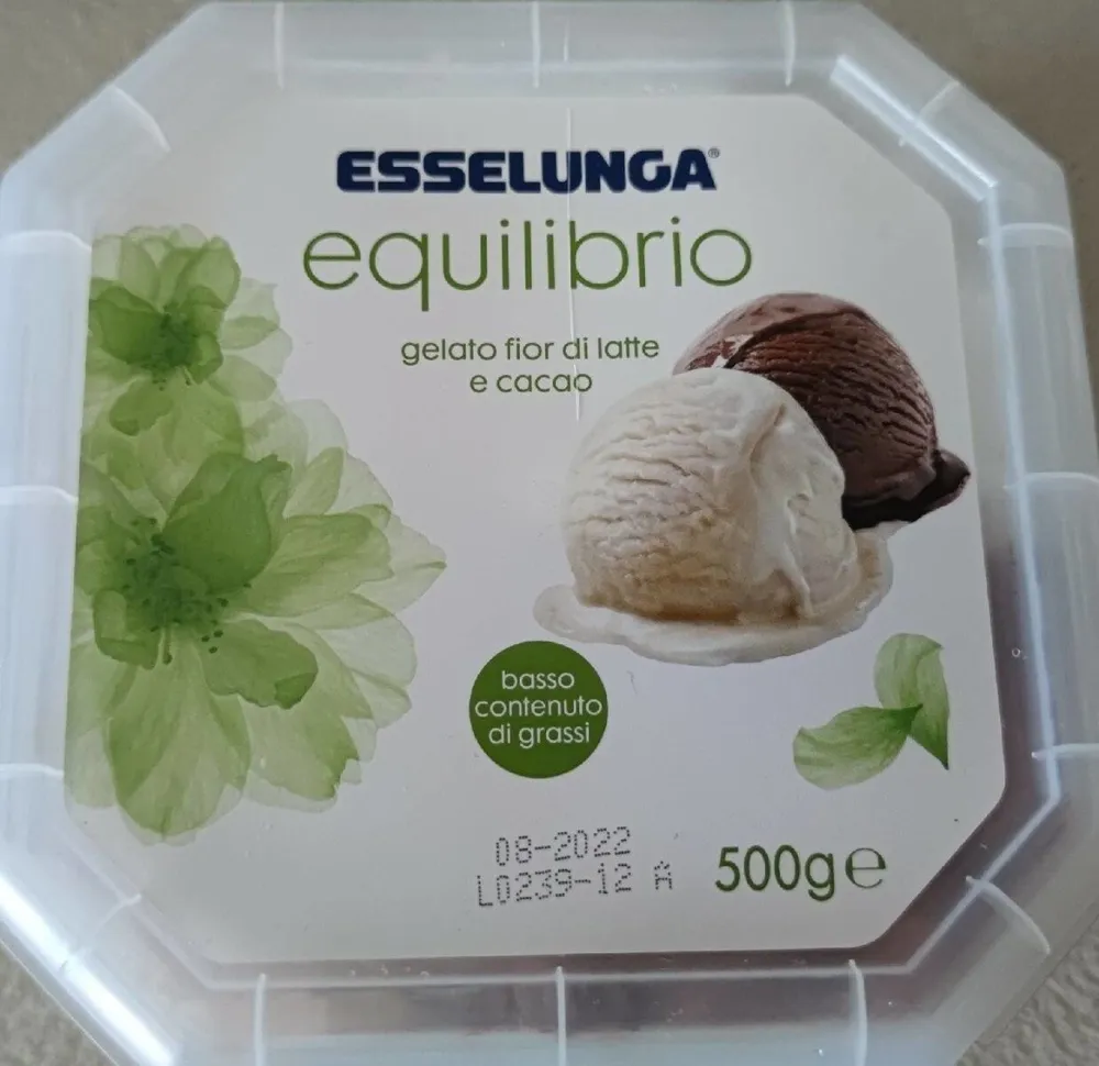 Gelato fiordilatte e cacao