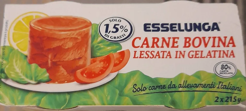 Carne bovina lessata in gelatina