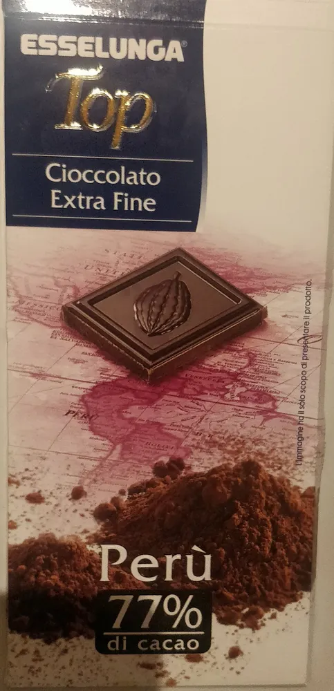 cioccolato extra fine Perù 77% di cacao