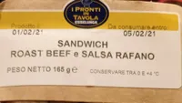 Sandwich roast beef e salsa di rafano