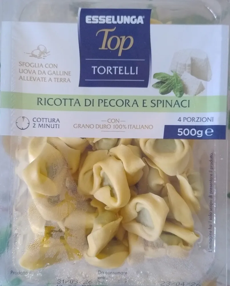 Tortelli ricotta di pecora e spinaci Esselunga Top