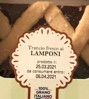 Trancio ai lamponi