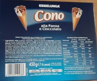 Cono alla panna e cioccolato