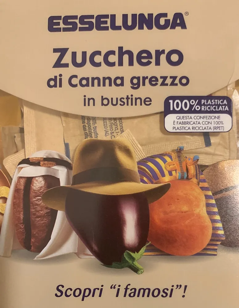Zucchero di canna in bustine