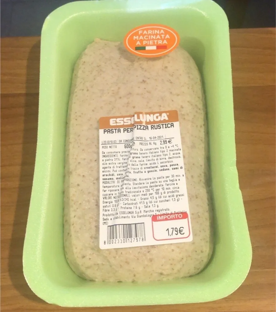 Pasta per pizza ristica