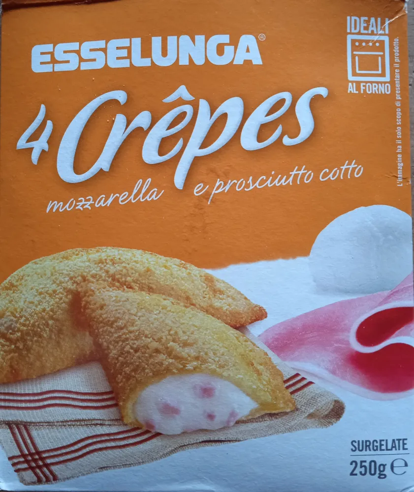 crepes mozzarella e prosciutto cotto