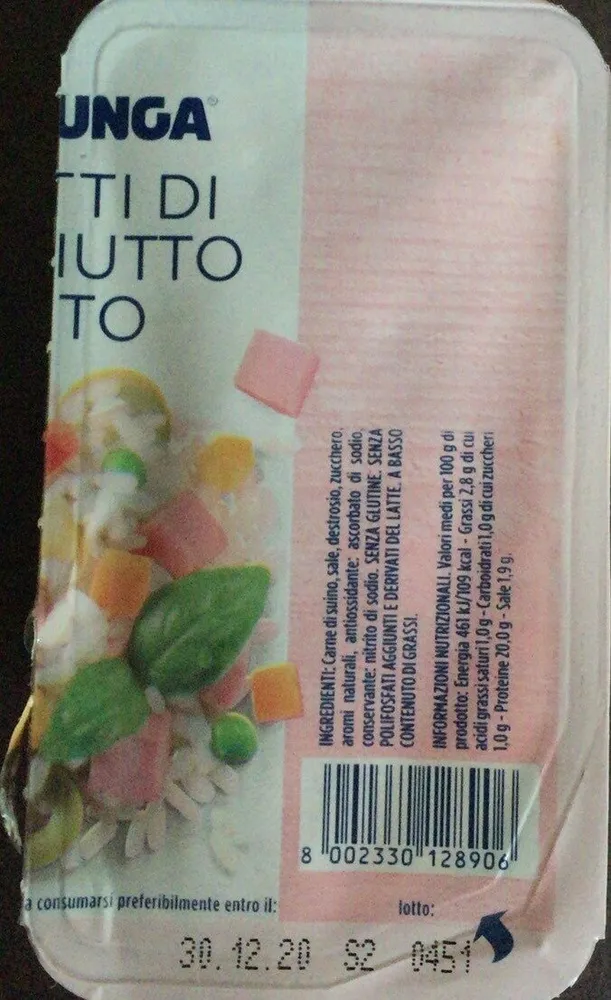 Prosciutto cotto