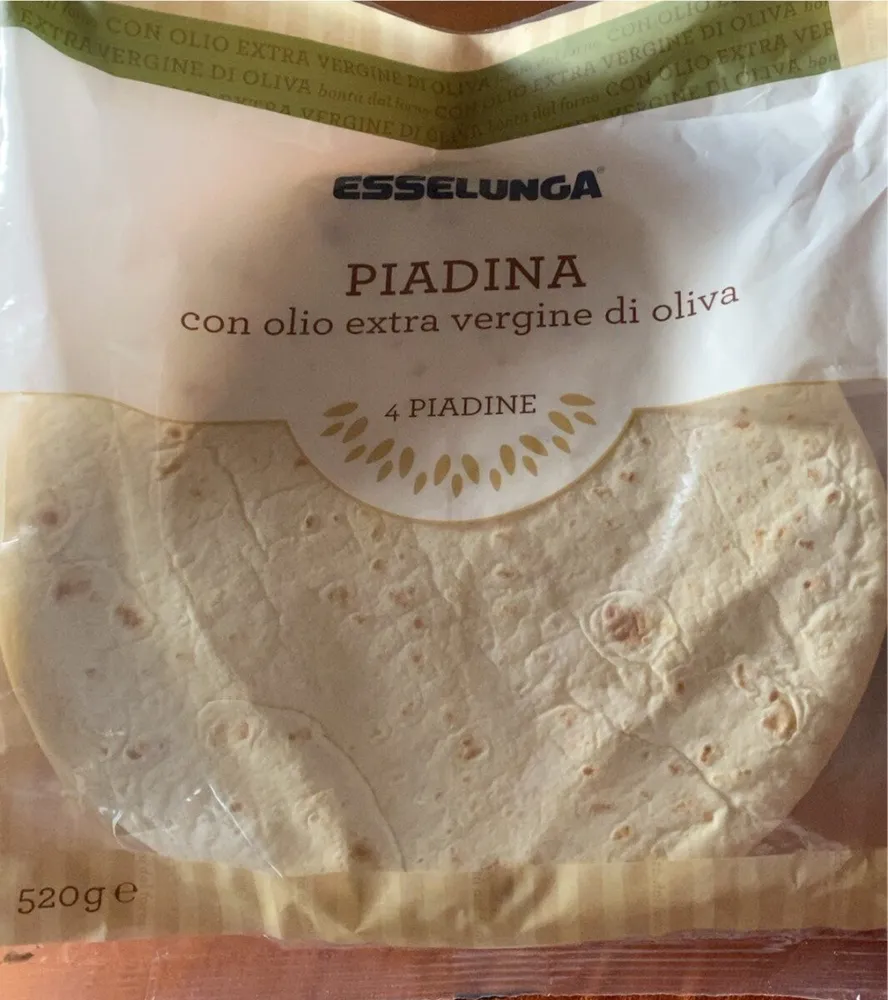 Piadina con olio extra vergine