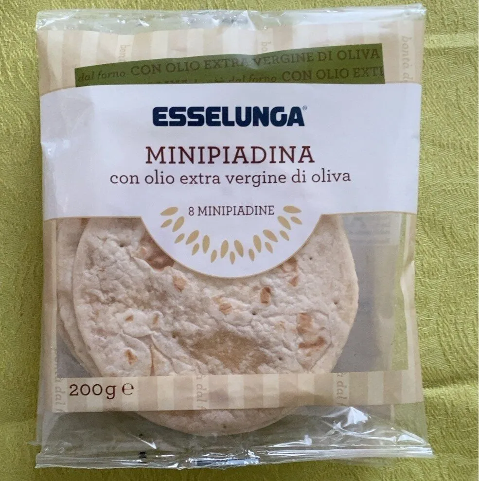 Minipiadina con olio extravergine di oliva